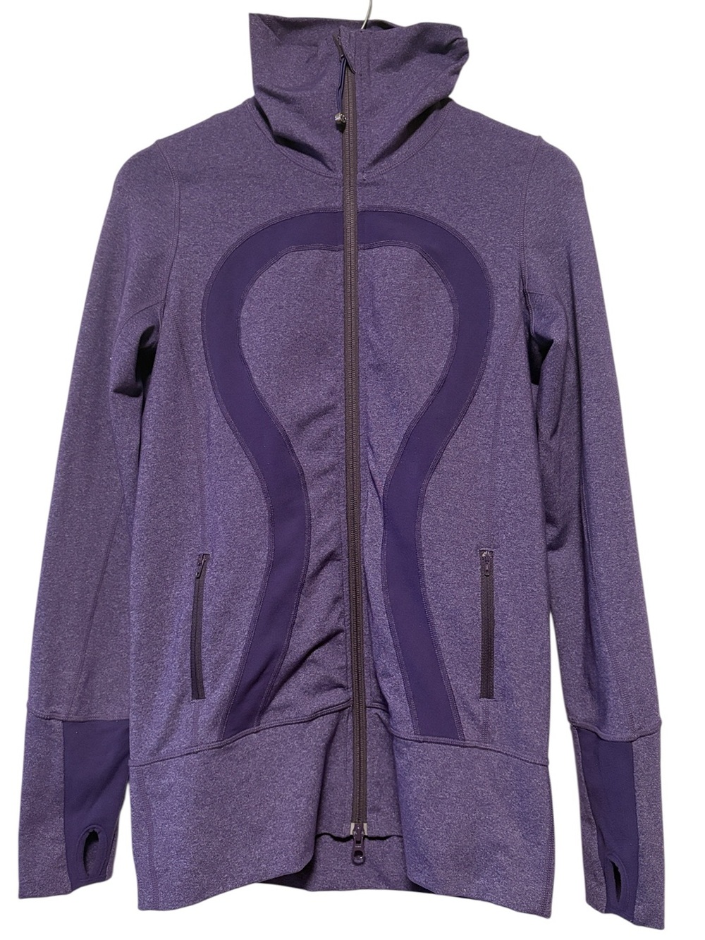 LULULEMON Define Jacket Heathered Purple Full Zip Thumbholes Size 6